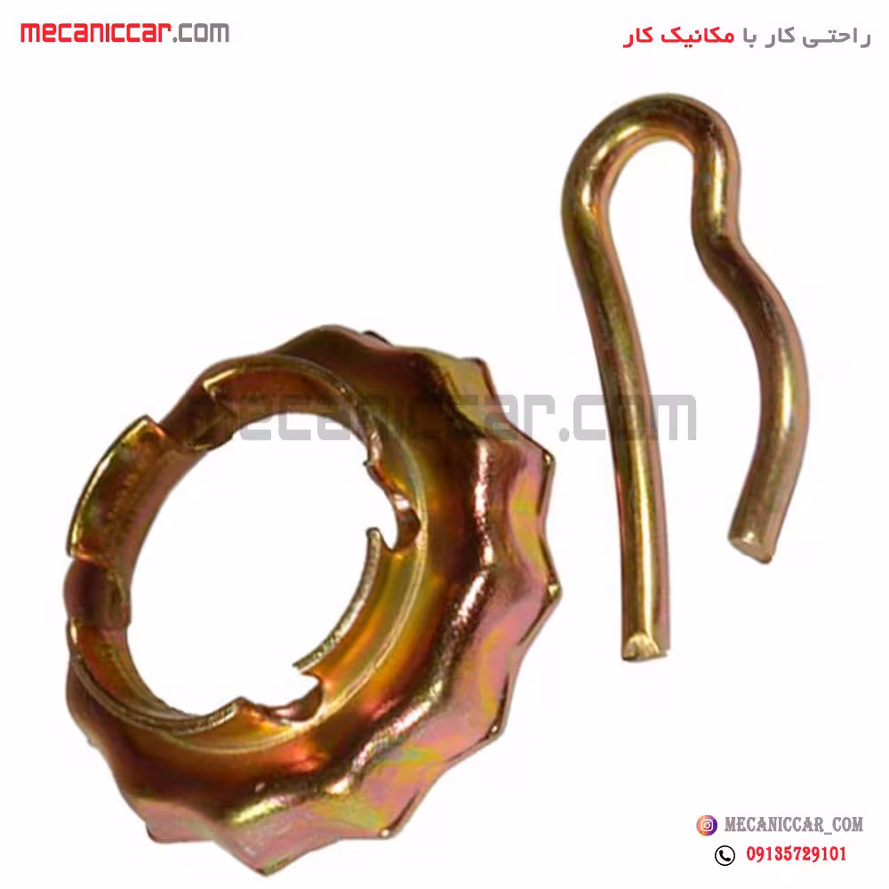 قفل کن مهره با اشپیل کاسه چرخ عقب پراید