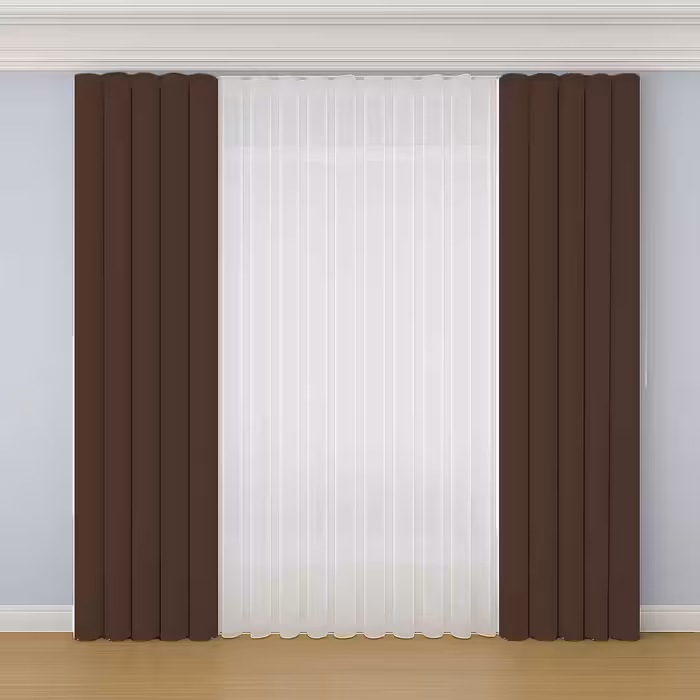 پرده ورتیکال قهوه ای