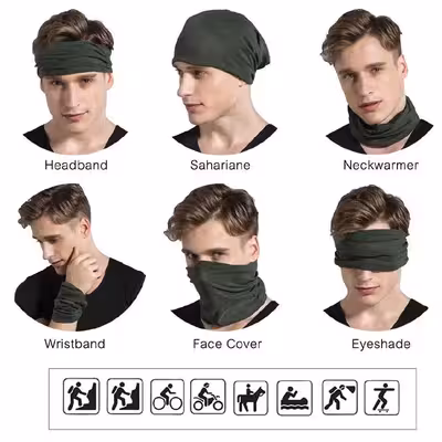 دستمال سر و گردن اما مدل اسپرت داخل تمام خز کد 018