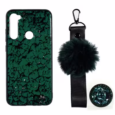 کاور مدل پام پام کد MS مناسب برای گوشی موبایل شیائومی Redmi Note 8 به همراه بند و پایه نگهدارنده
