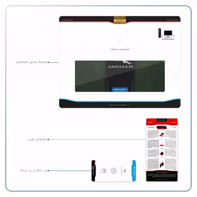 برچسب پوششی ماهوت مدل Jaguar Cars مناسب برای تبلت ایسوس Zenpad 3S 10 2017 Z500KL