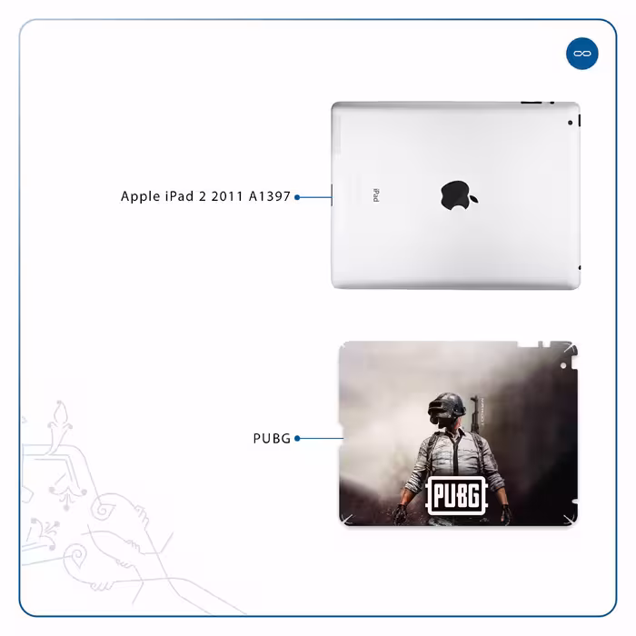 برچسب پوششی ماهوت مدل Pubg-Game مناسب برای تبلت اپل iPad 2 2011 A1397