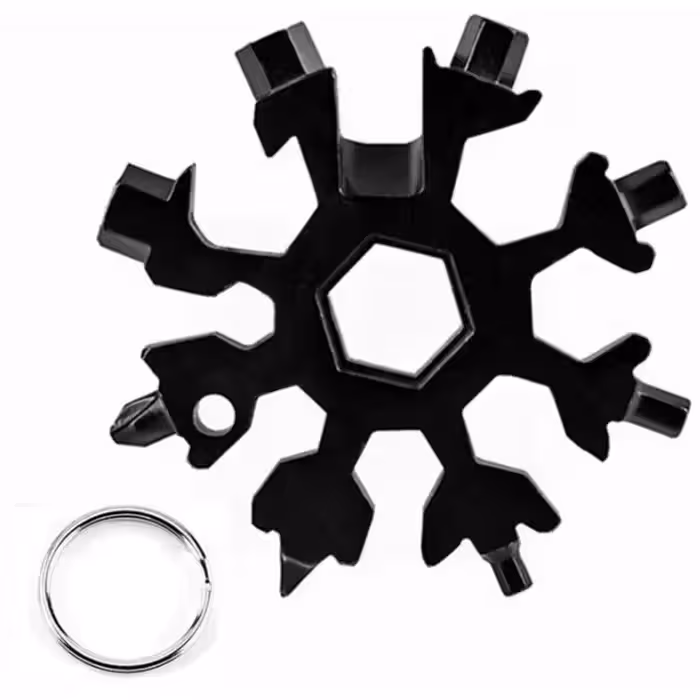 ابزار چندکاره هارمن مدل SNOW FLAKE BLACK 18 IN 1