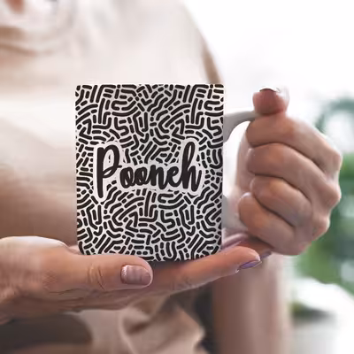 ماگ رژارت مدل اسم پونه