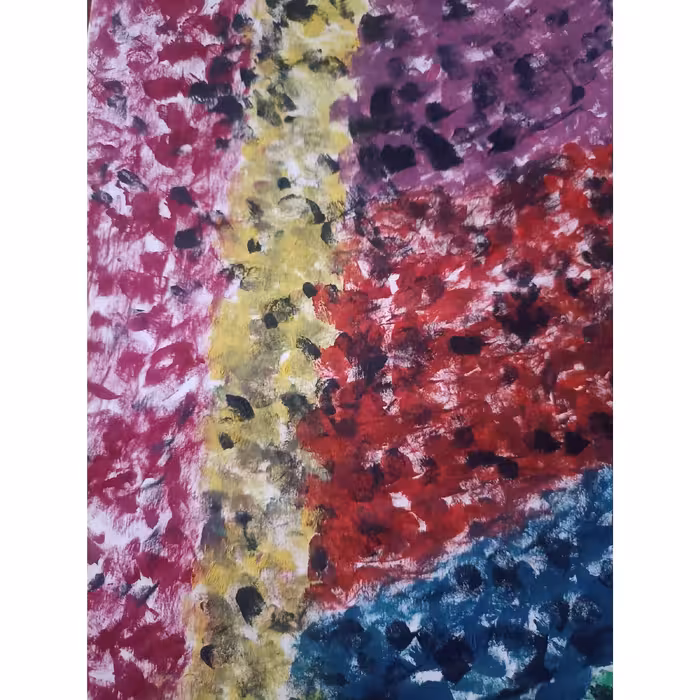 نقاشی رنگ روغن مدل انتزاعی کد 589