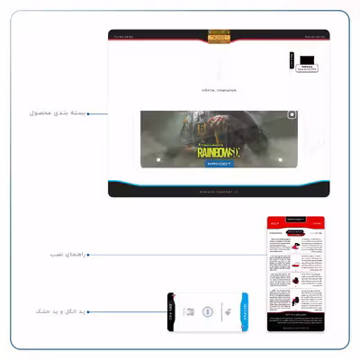برچسب پوششی ماهوت مدل Rainbow-Six-Game مناسب برای تبلت سامسونگ Galaxy Tab S2 9.7 2016 T819N