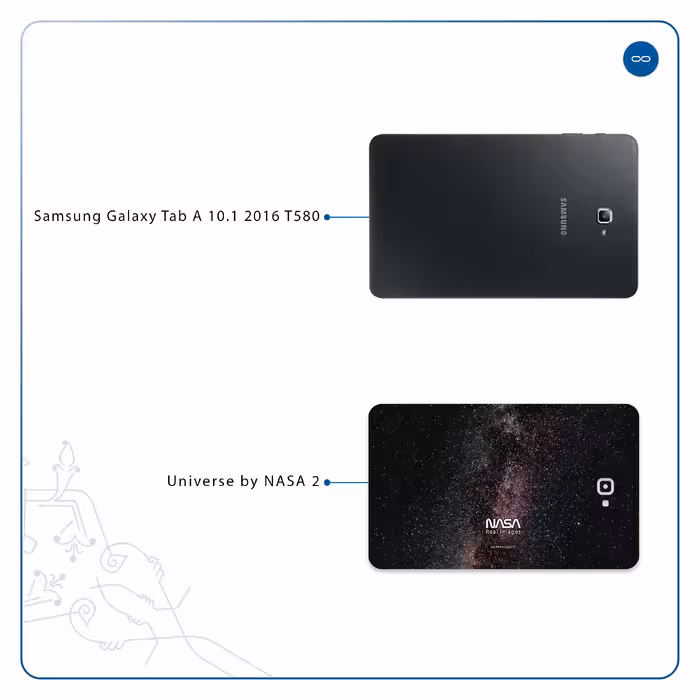 برچسب پوششی ماهوت مدل Universe-by-NASA-2 مناسب برای تبلت سامسونگ Galaxy Tab A 10.1 2016 T580