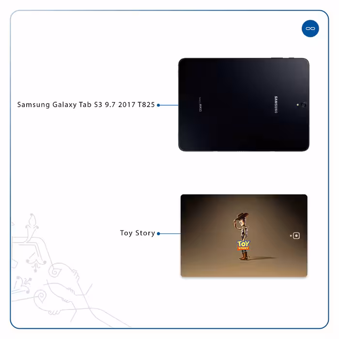 برچسب پوششی ماهوت مدل Toy Story مناسب برای تبلت سامسونگ Galaxy Tab S3 9.7 2017 T825