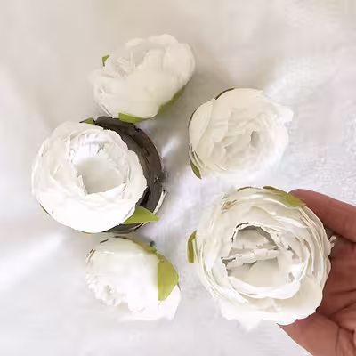 گل مصنوعی مدل پیونی کد 578 بسته 5 عددی