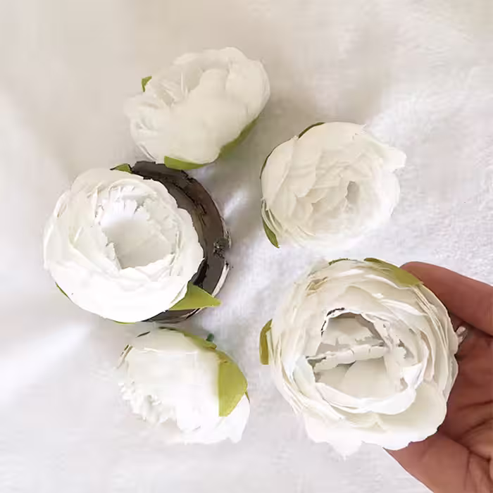 گل مصنوعی مدل پیونی کد 578 بسته 5 عددی