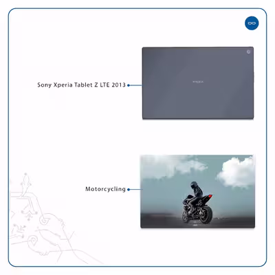برچسب پوششی ماهوت مدل Motorcycling مناسب برای تبلت سونی Xperia Tablet Z LTE 2013