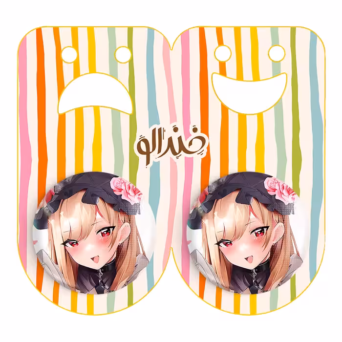 پیکسل خندالو مدل مارین کیتاگاوا انیمه دارلینگ در فرنکس کد 12922 به همراه مگنت