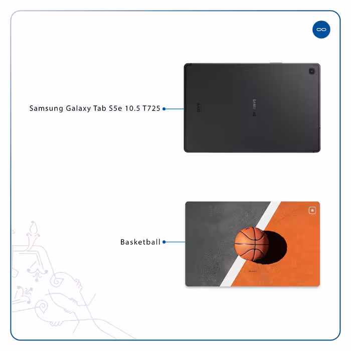 برچسب پوششی ماهوت مدل Basketball مناسب برای تبلت سامسونگ Galaxy Tab S5e 10.5 2019 T725