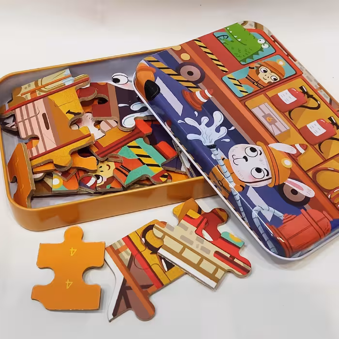 پازل 50 تکه طرح آتش نشان جنگل