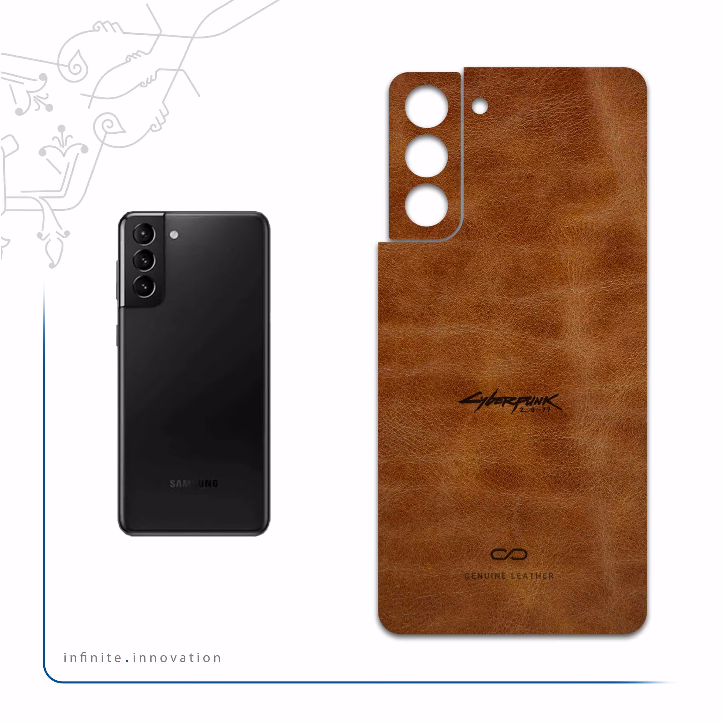 برچسب پوششی ماهوت مدل BFL-CYBRPNK مناسب برای گوشی موبایل سامسونگ Galaxy S21 5G
