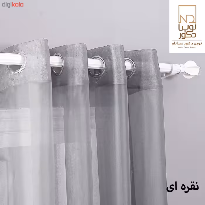 پرده نوین دکور سیاناو مدل ND500 سایز 280 × 140 سانتی متر 
