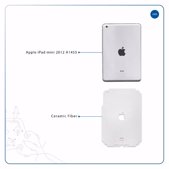 برچسب پوششی ماهوت مدل Ceramic-Fiber مناسب برای تبلت اپل iPad mini 2012 A1455