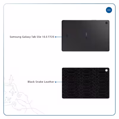برچسب پوششی ماهوت مدل Black-Snake-Leather مناسب برای تبلت سامسونگ Galaxy Tab S5e 10.5 2019 T720