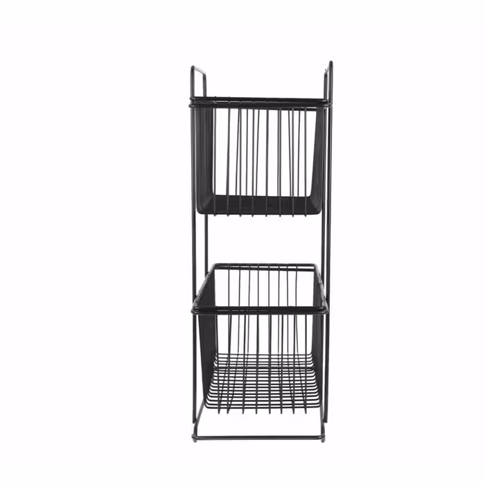 سبد سیب زمینی و پیاز مدل 2 طبقه مستطیل آذین کد azm02