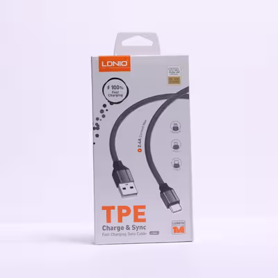 کابل تبدیل USB به لایتنینگ الدینیو مدل ls441 طول 1 متر