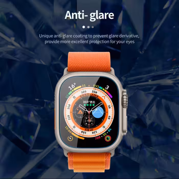 محافظ صفحه نمایش گرین لاین مدل Ultra HD مناسب برای اپل واچ 49 میلی متری سری Ultra