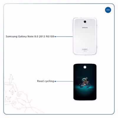 برچسب پوششی ماهوت مدل Road cycling مناسب برای تبلت سامسونگ Galaxy Note 8.0 2013 N5100