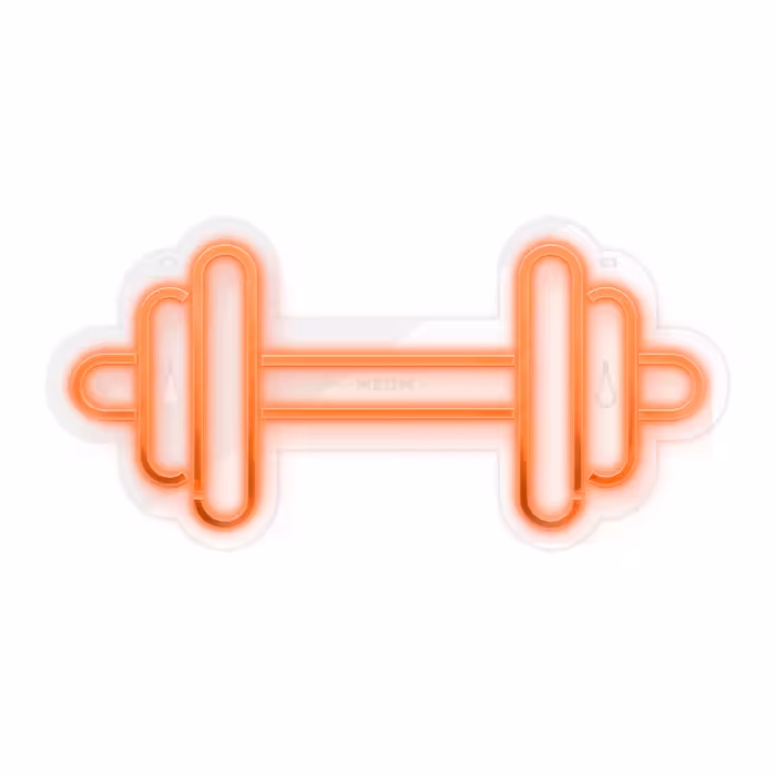 چراغ دیواری نئون دیزاین طرح Dumbbell_ORG