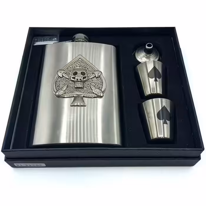 هیپفلاسک (قمقمه جیبی) 2 شات مدل جمجمه 270cc کد a520415