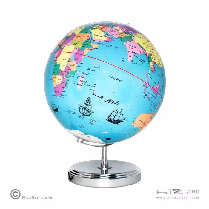 کره جغرافیایی سایز30پایه کلاسیک چراغدار ایده کد129