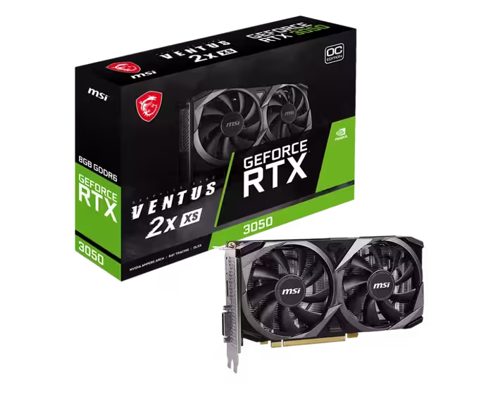 قیمت و خرید کارت گرافیک ام اس آی مدل MSI RTX 3050 VENTUS 2X XS 8G OC