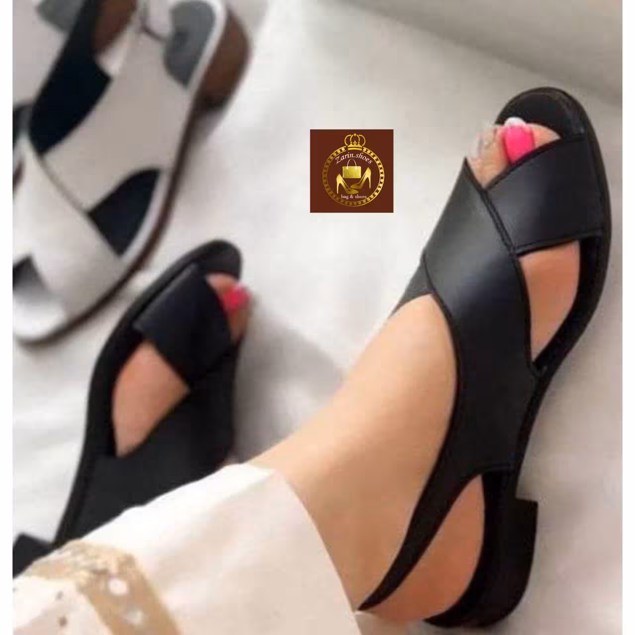 صندل زنانه پشت باز و جلو باز F 189