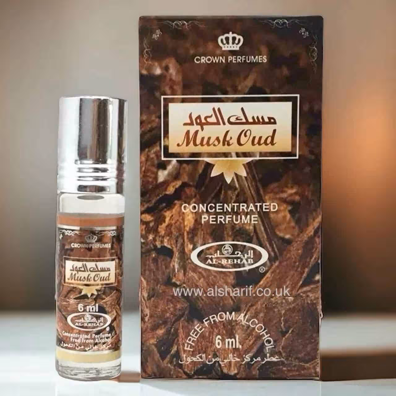 عطر مسک العود برند الرحاب حجم 6 میل