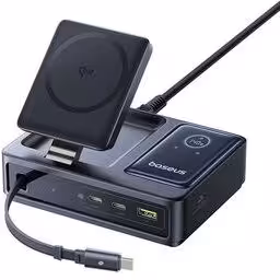 شارژر NOMOS 5IN1 QI2 140W DESKTOP BLA مشخصات، آخرین قیمت و خرید