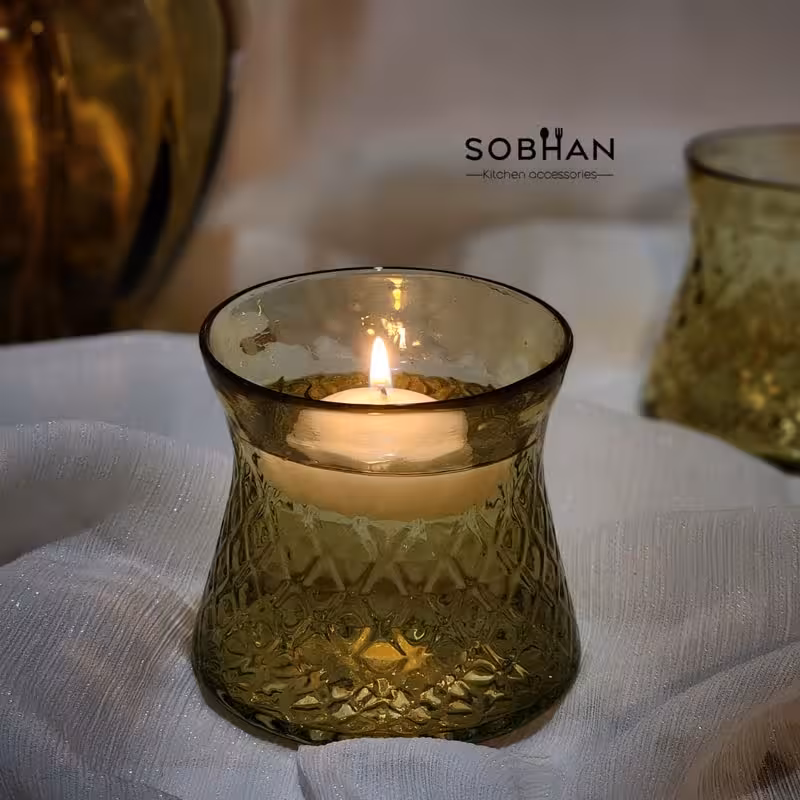 لیوان شیشه ای دفرمه