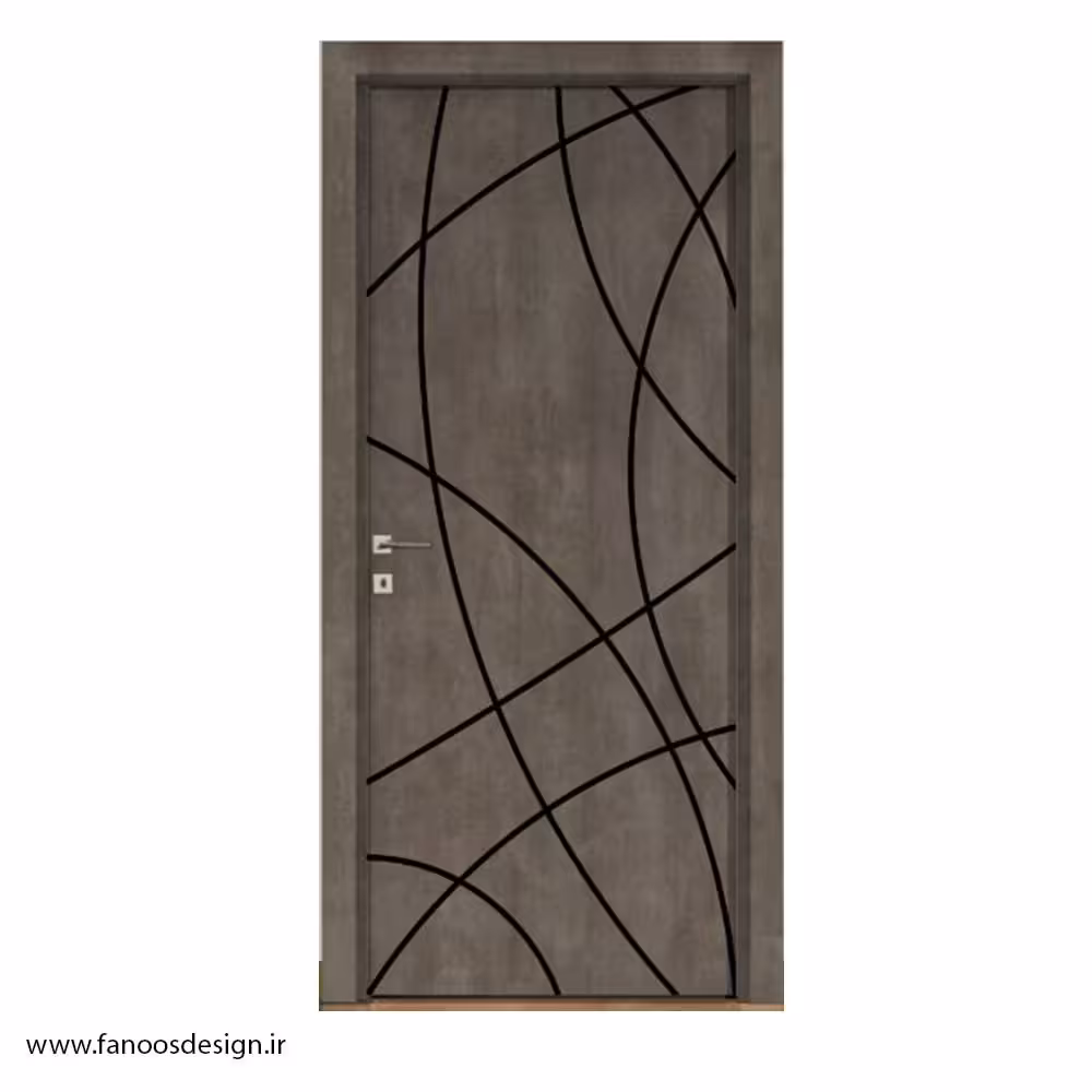 درب ضد آب با طراحی فلت و روکش لمینت کد 4671