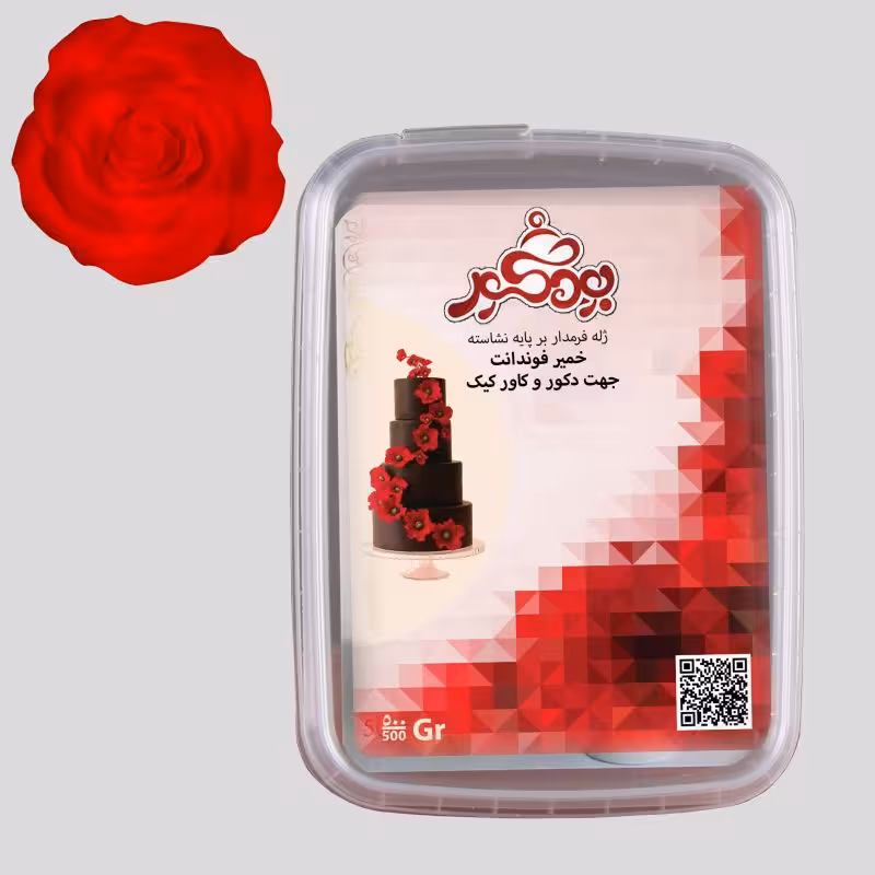 بودکور خمير فوندانت 500 گرم قرمز 260018