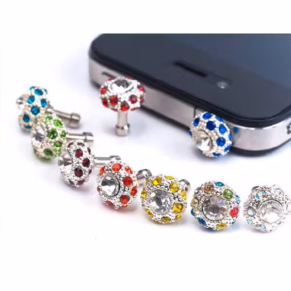 افزونه موبایل الماس گرد Mobile Aux Plug-in Diamond