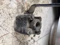 شیر توپی 1 اینچ دنده سه تیکه کلاس 800  SEAT A105N STEM A105N BALL A105N BODY A105N