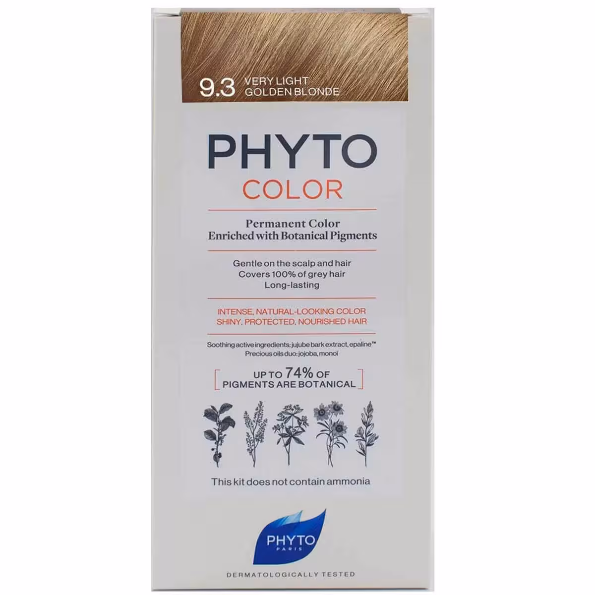 کیت رنگ مو فیتو مدل Ammonia Free شماره 9.3 بلوند طلایی خیلی روشن حجم 112 میل