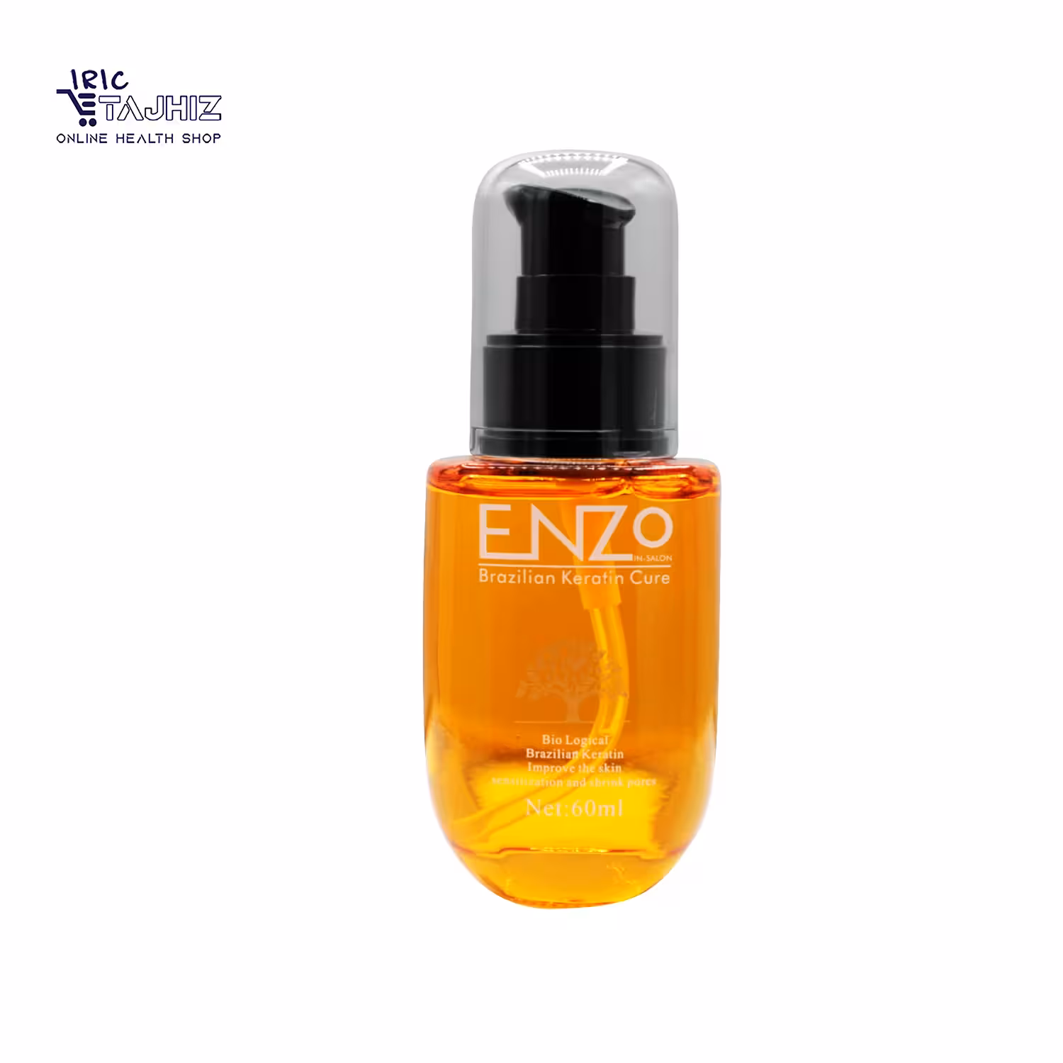 روغن آرگان انزو ENZO حاوی کراتین برزیلی 60 میلی لیتر