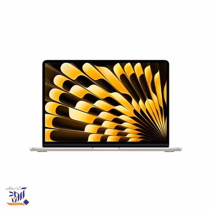 لپ تاپ 13 اینچی اپل مدل MacBook Air 2024 MXCU3 ظرفیت 512 گیگ رم 16 گیگ رنگ استارلایت