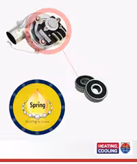 10 عددی بلبرینگ فن پکیج اسپیرنگ Spring  کد 0626