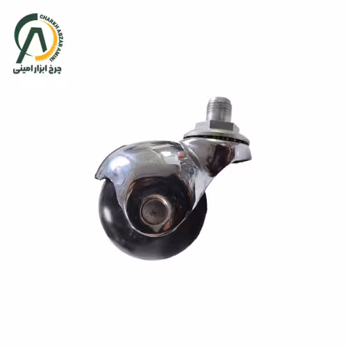 چرخ مبلمان تخم مرغی گردان پیچی R قطر 40 میلی متر