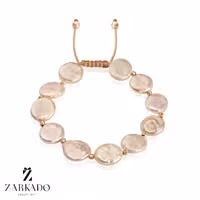 دستبند مروارید باروک گرد و گوی البرنادو طلا