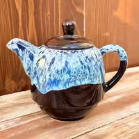 قوری آسمان رنگ مشکی