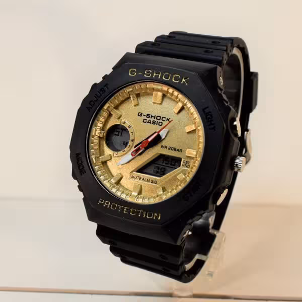 CASIO G- SHOCK جدید کاسیو جی شاک ،، صفحه طلایی ،، بسیار سبک ،، صفحه بسیارخوش طرح
