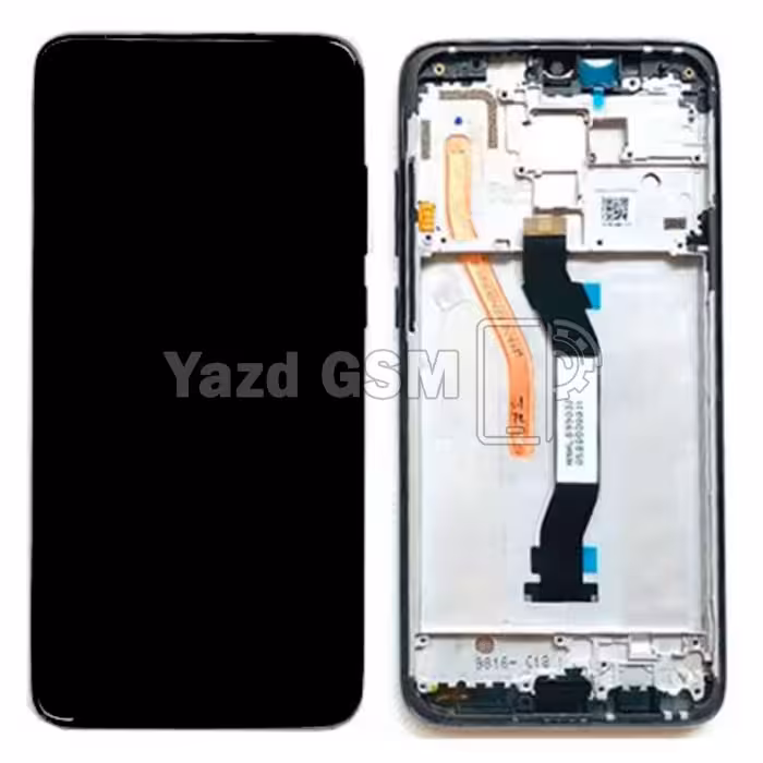 تاچ ال سی دی شیائومی Redmi Note 8 Pro روکاری با فریم (دو خشاب سیم)