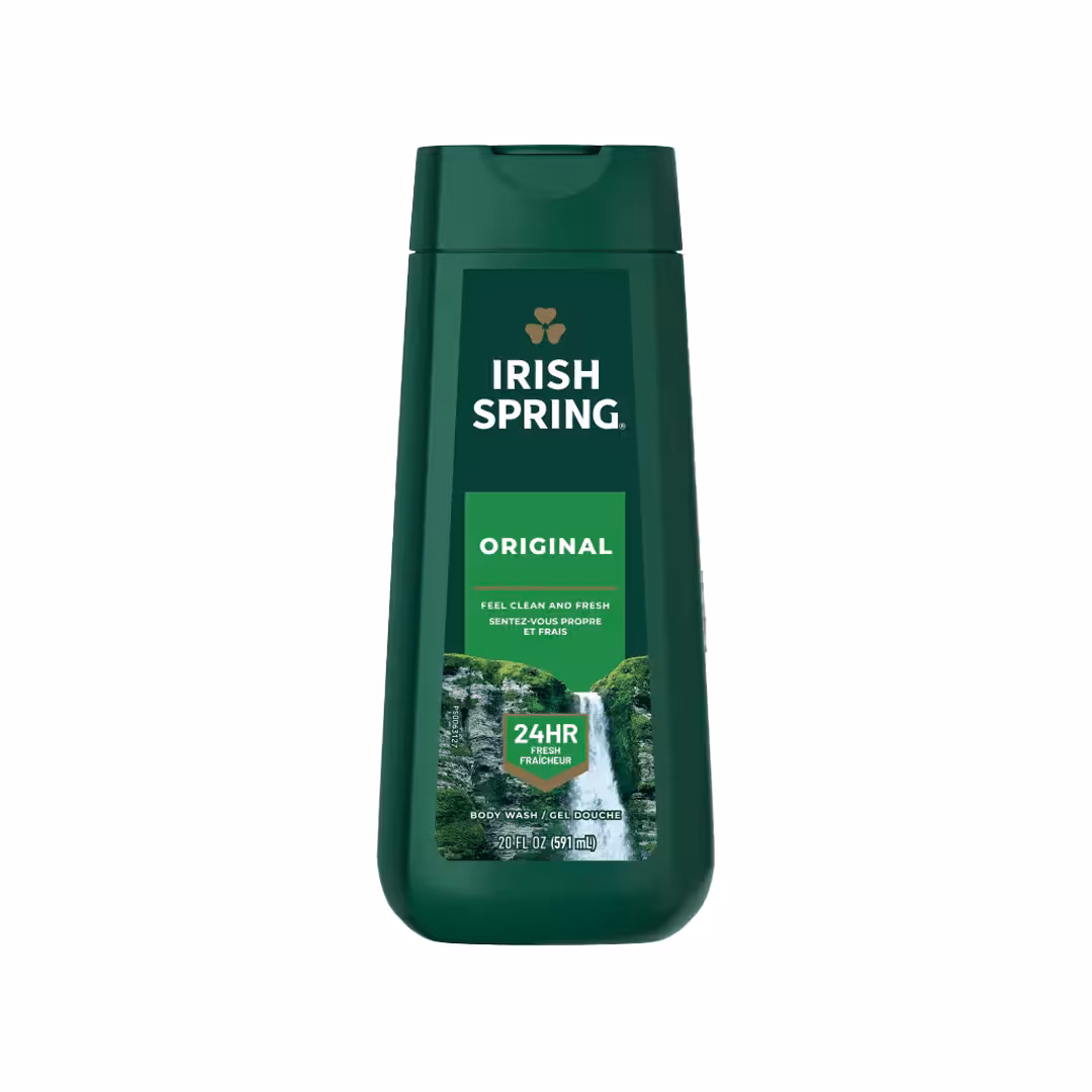 شامپو بدن مرطوب‌کننده مردانه آیریش اسپرینگ مدل اورجینال حجم 591 میلی‌لیتر  Irish Spring Original Moisturizing Body Wash for Men 24 Hour Fresh
