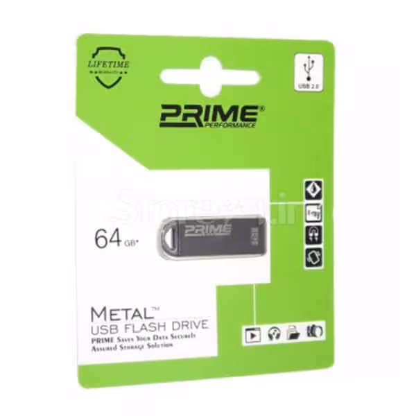 فلش مموری پرایم مدل PRIME METAL ظرفیت 64 گیگابایت