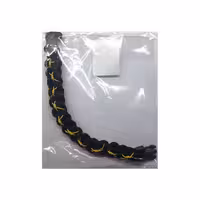 دستبند پاراکورد طرح سیم خاردار مشکی زرد